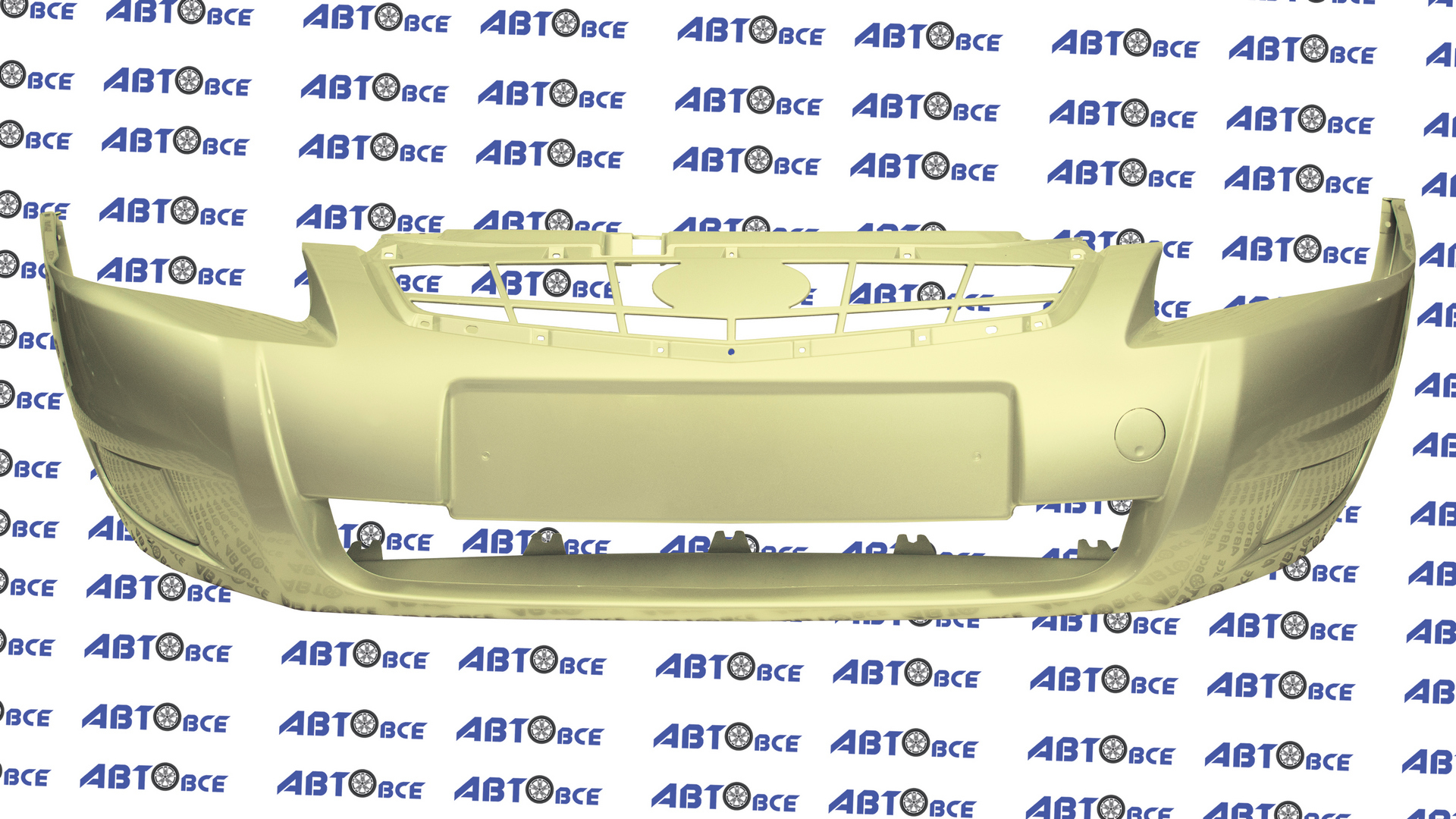 Бампер передний ВАЗ-21704-2171-21724 (рестайлинг) в цвет Мускат (620) Нового Образца под туманки Кампласт